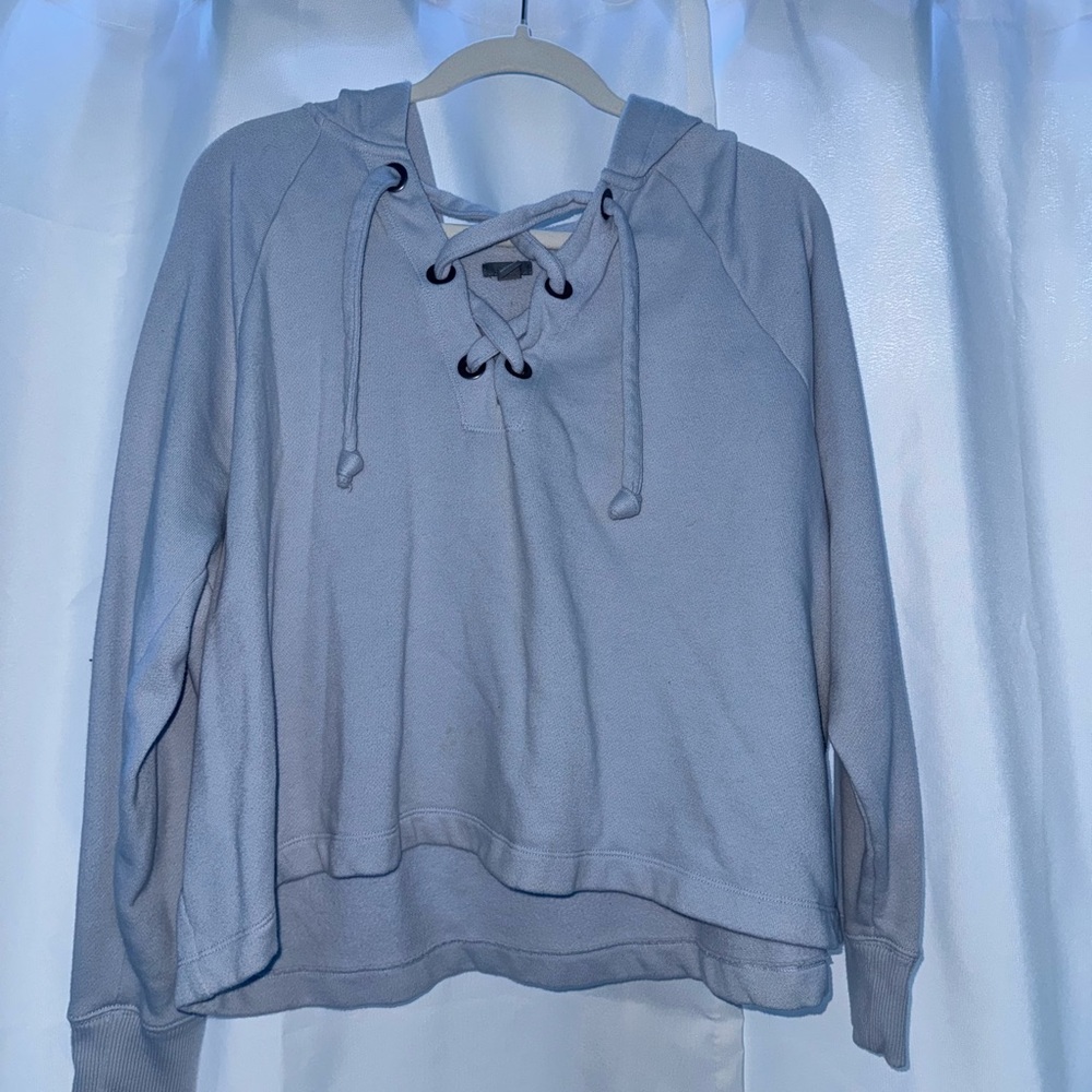 Women's Blue Hoodie Top